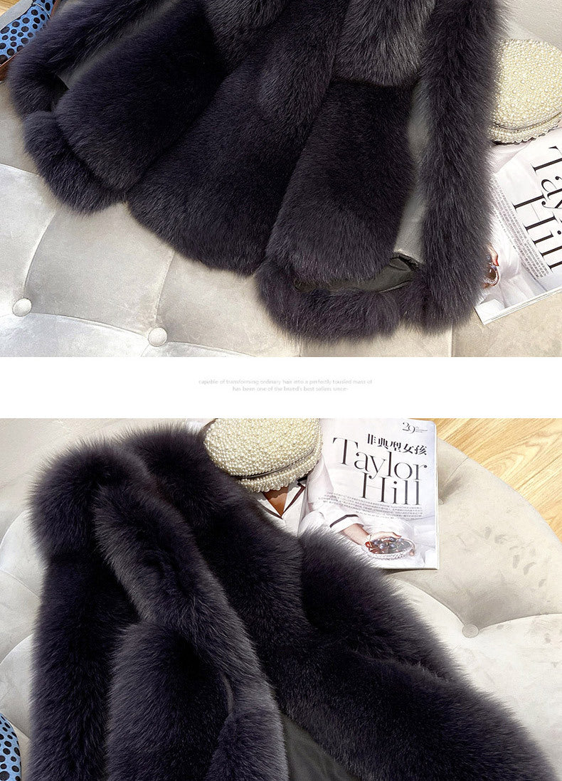 Faux Fur Sleeveless Vest Jacket