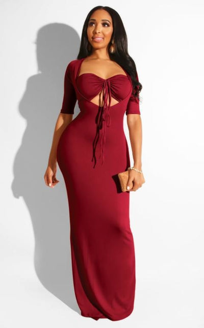 One piece knitted sexy dress