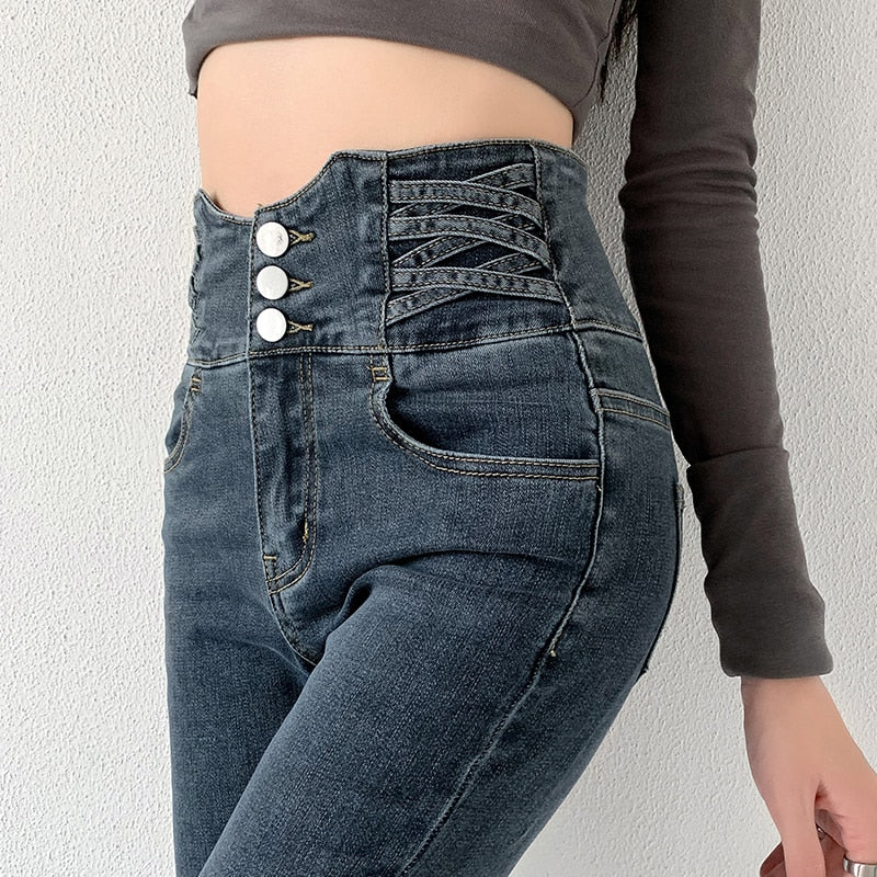 Four Buttons Vintage High Waist jean